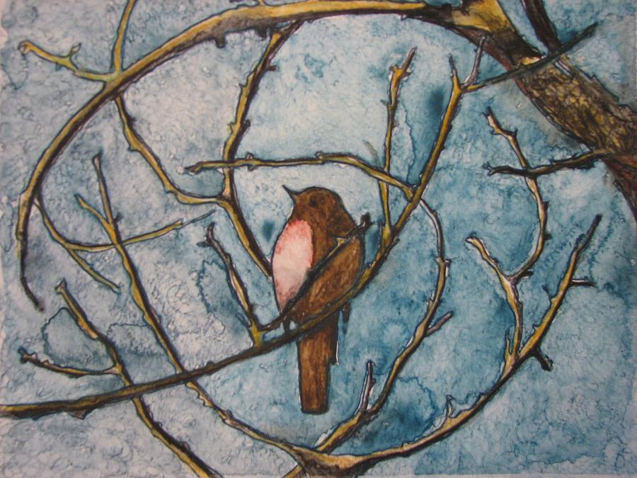 The Baby Robin Painting by Patricia Arroyo