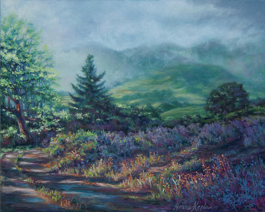 The Back Road In Pastel by Denise Horne-Kaplan