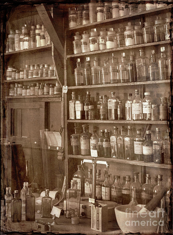 The Back Room in sepia Photograph by Russell Brown