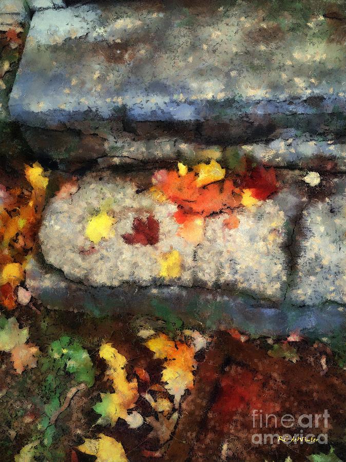 The Back Step Painting by RC DeWinter