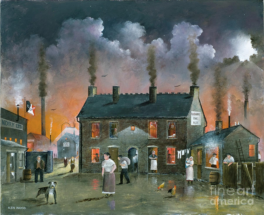 The Backyard - England Painting by Ken Wood