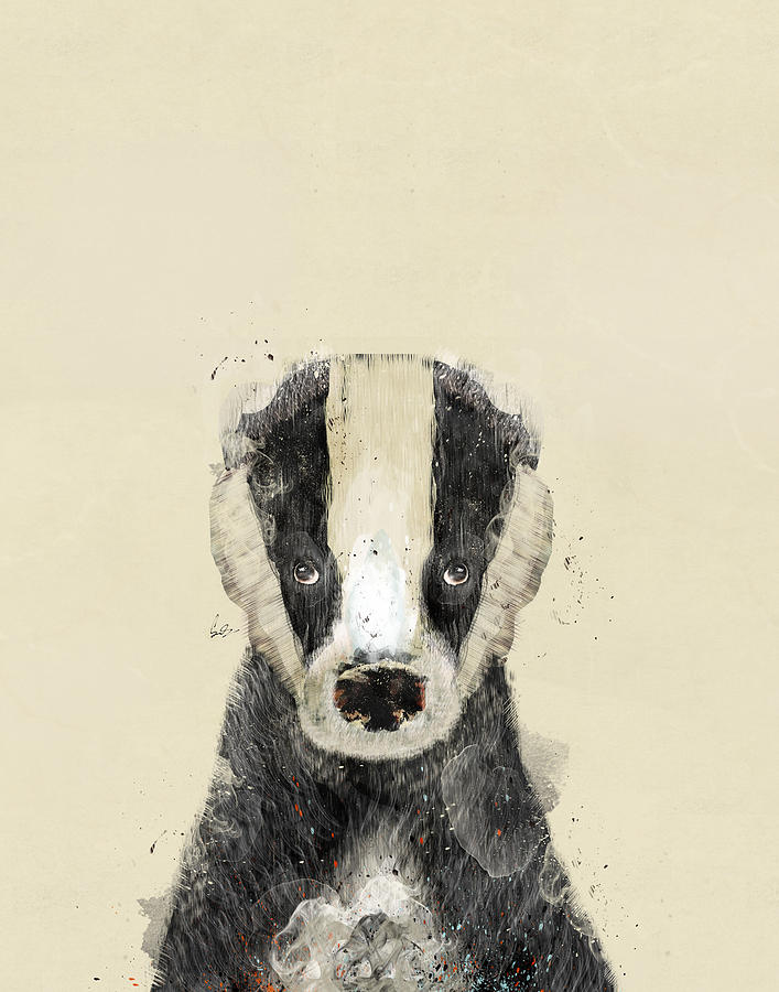 Badger Painting - The Badger by Bri Buckley