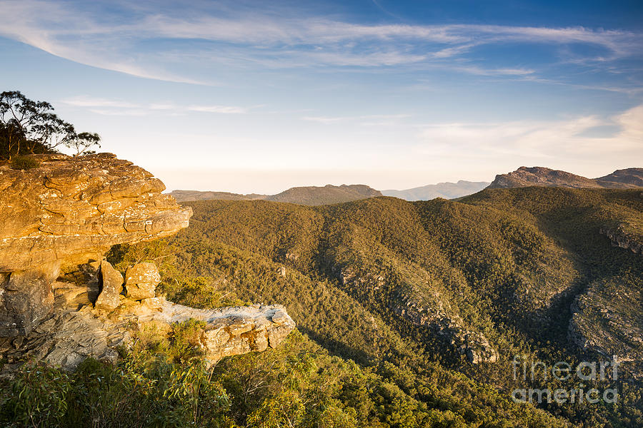 Mountain Photograph - The Balconies Grampians by THP Creative