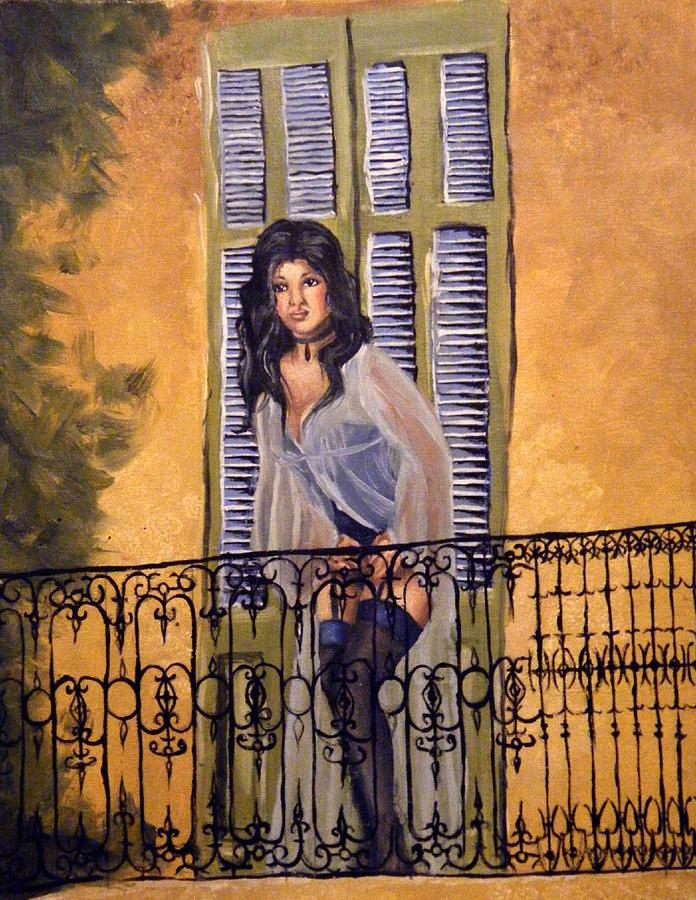 The Balcony Painting by Scarlett Royale