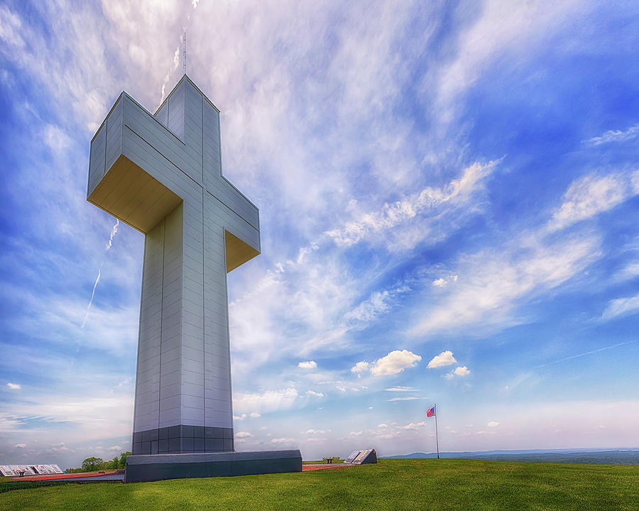 The Bald Knob Cross Photograph by Susan Rissi Tregoning