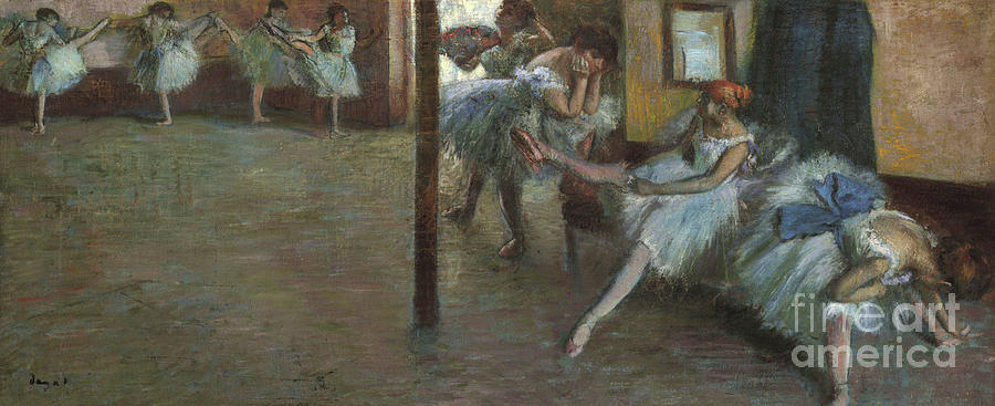 Edgar Degas Painting - The Ballet Rehearsal, 1891 by Edgar Degas