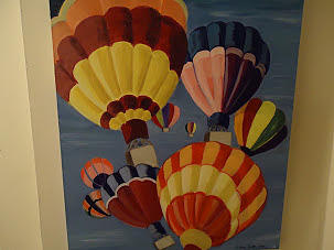 The Baloons Painting by Selma Falk