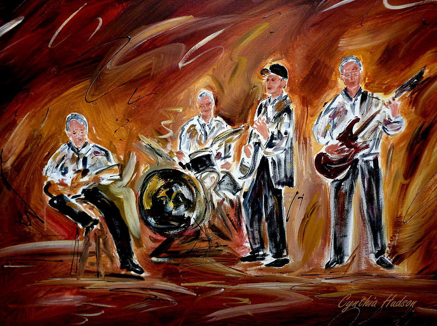 The Band Painting by Cynthia Hudson