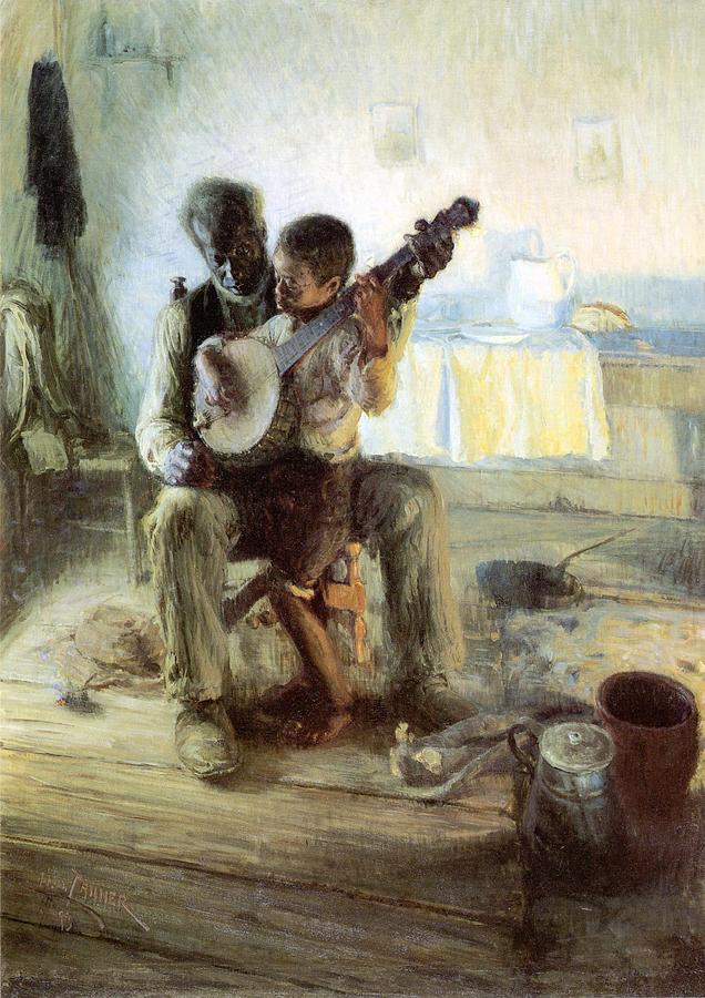 Henry Ossawa Tanner Painting - The Banjo Lesson by Henry Ossawa Tanner