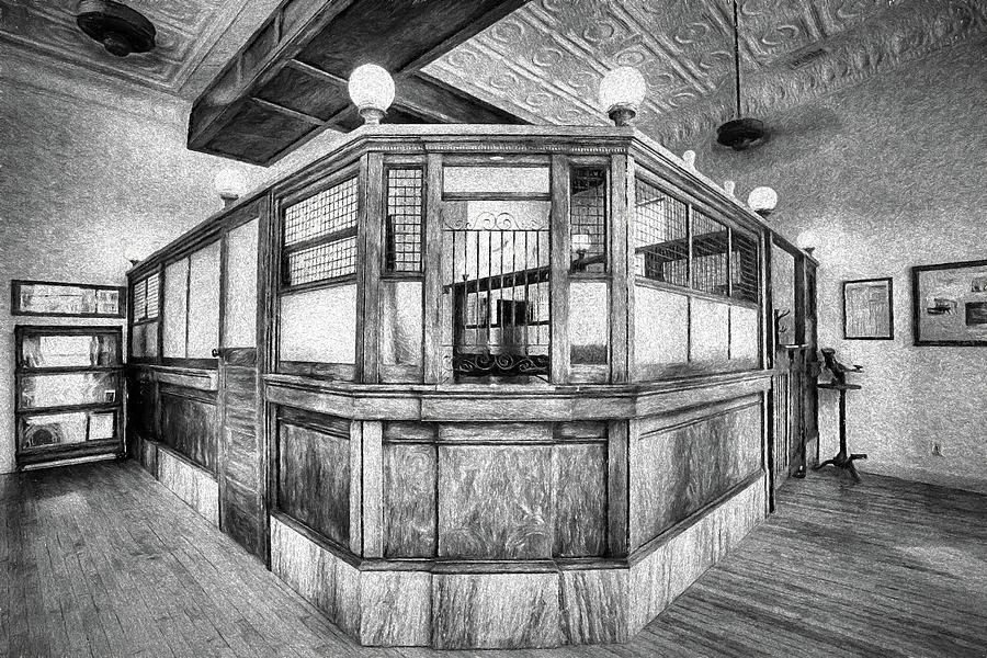 The Bank in Black and White Photograph by JC Findley