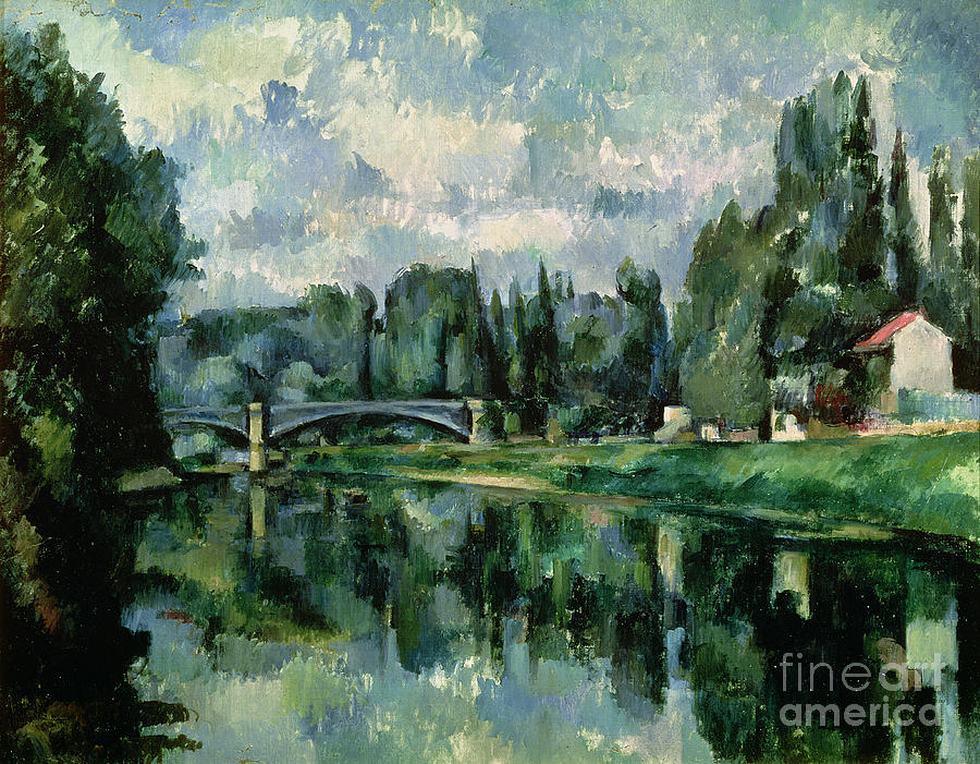 The Banks of the Marne at Creteil Painting by Paul Cezanne