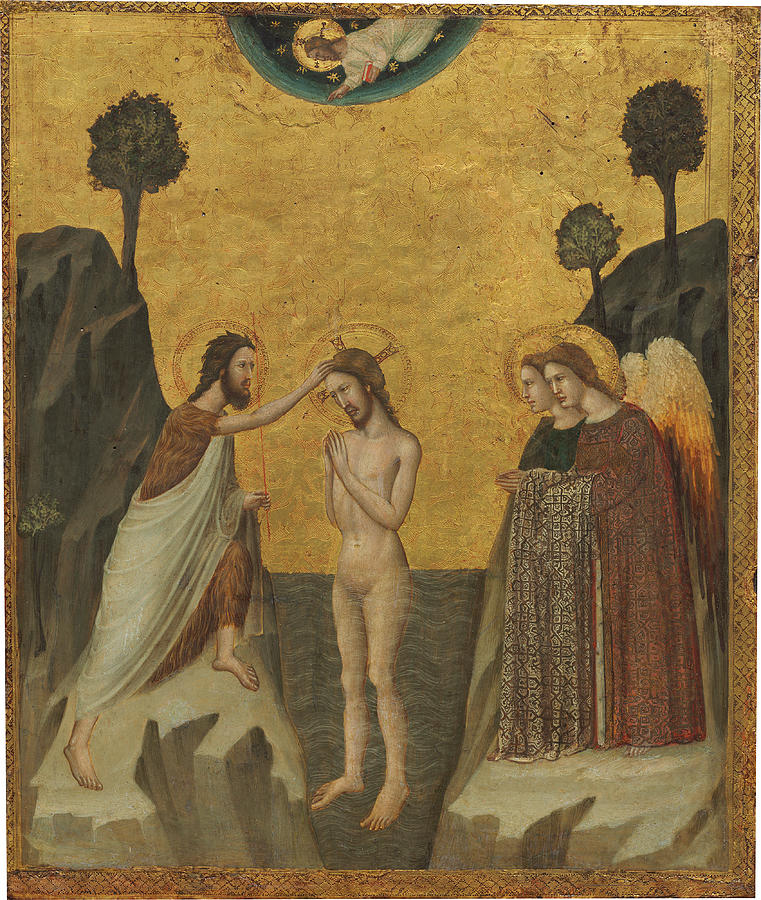 The Baptism of Christ Painting by Master of the Life of Saint John the Baptist