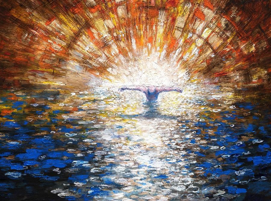 The Baptism of the Christ II Painting by Daniel Bonnell