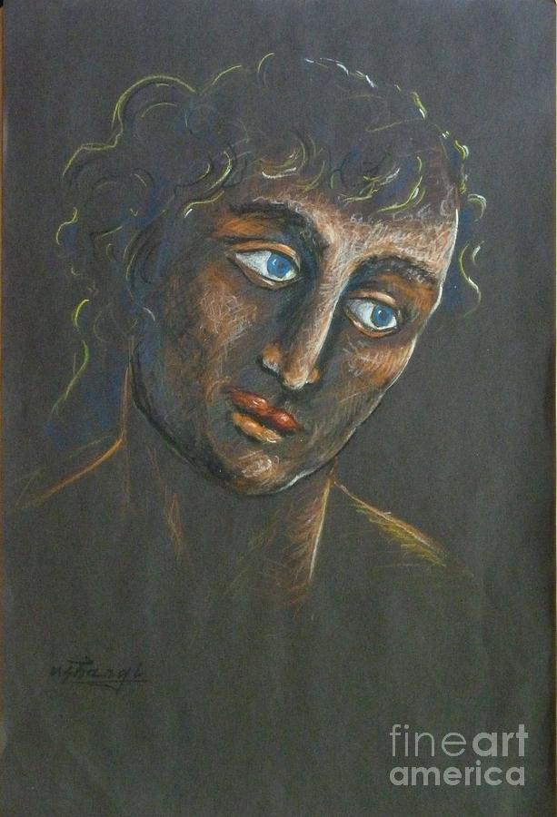 Male Drawing - John by Ushangi Kumelashvili Male Drawing - John by Ushangi Kumelashvili