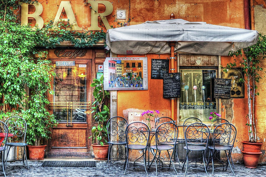The Bar and Cafe Digital Art by Roy Pedersen