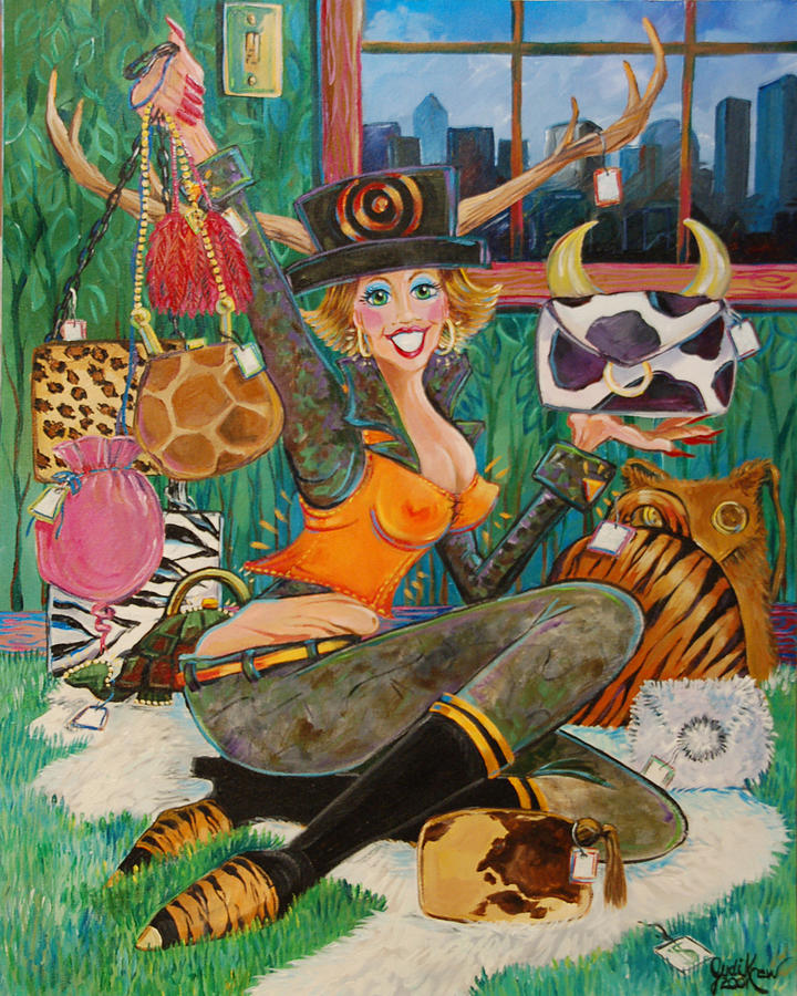 The Bargain Hunter Painting by Judi Krew