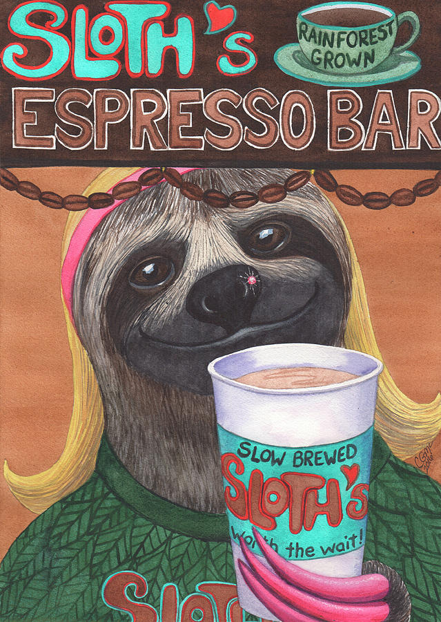 The Barista Painting by Catherine G McElroy