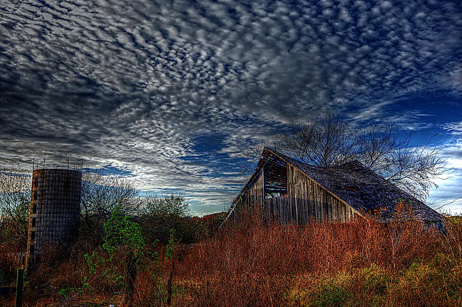 The Barn at Twilight Photograph by Karen McKenzie McAdoo