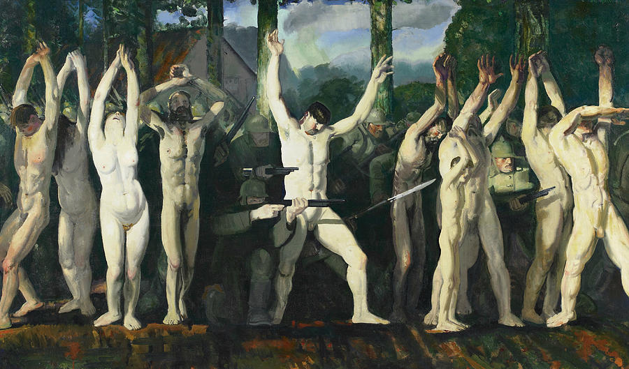 The Barricade Painting by George Bellows