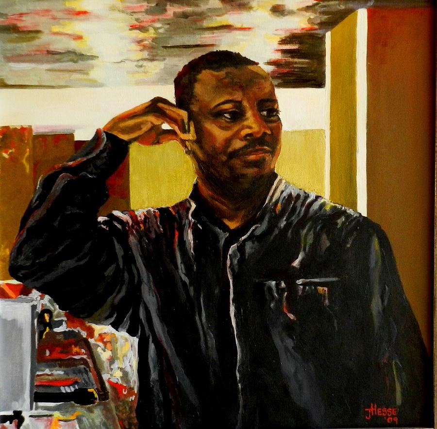 The Bartender Painting by Jolante Hesse