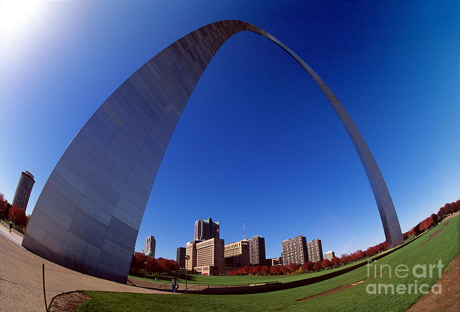 The Base of the Arch in St. Louis Missouri Photograph by Wernher Krutein