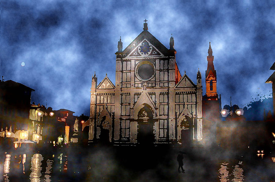 The Basilica di Santa Croce-Church of the Holy Cross-Italy Photograph by Arline Wagner