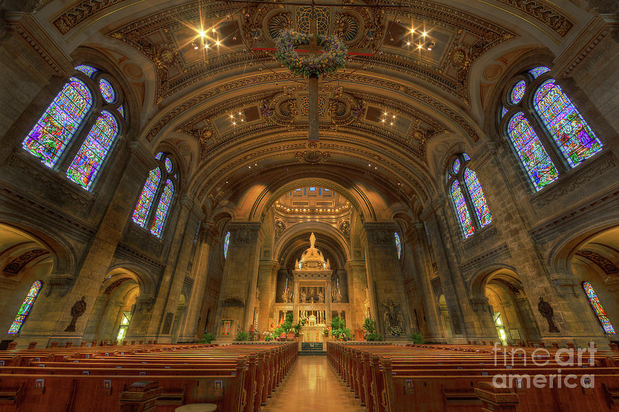 The Basilica of Saint Mary Minneapolis Interior Photograph by Wayne Moran