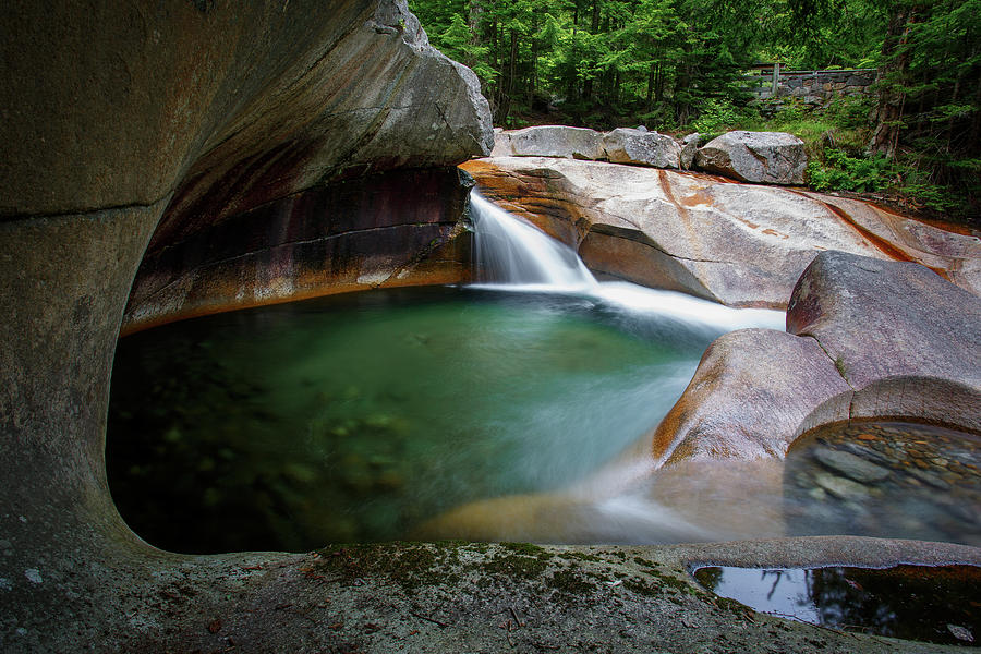 The Basin at Franconia Notch State Park Photograph by Kyle Lee