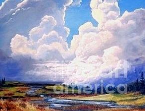 Clouds Painting - The Basin by John Wise