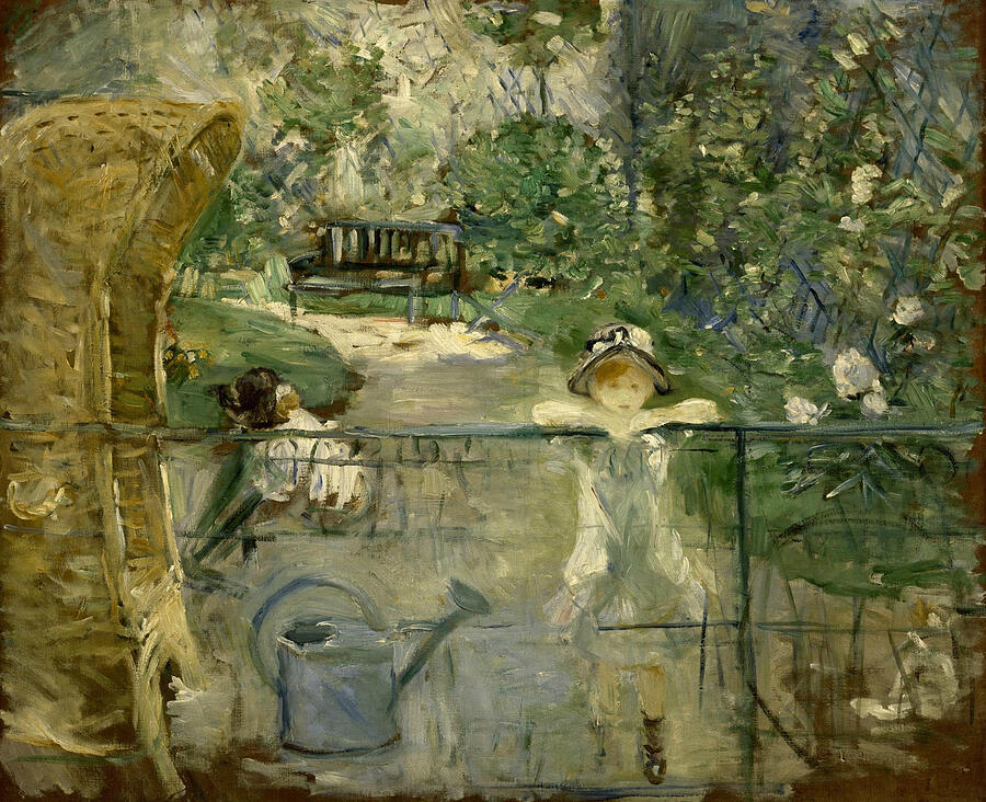 The Basket Chair, from 1882 Painting by Berthe Morisot