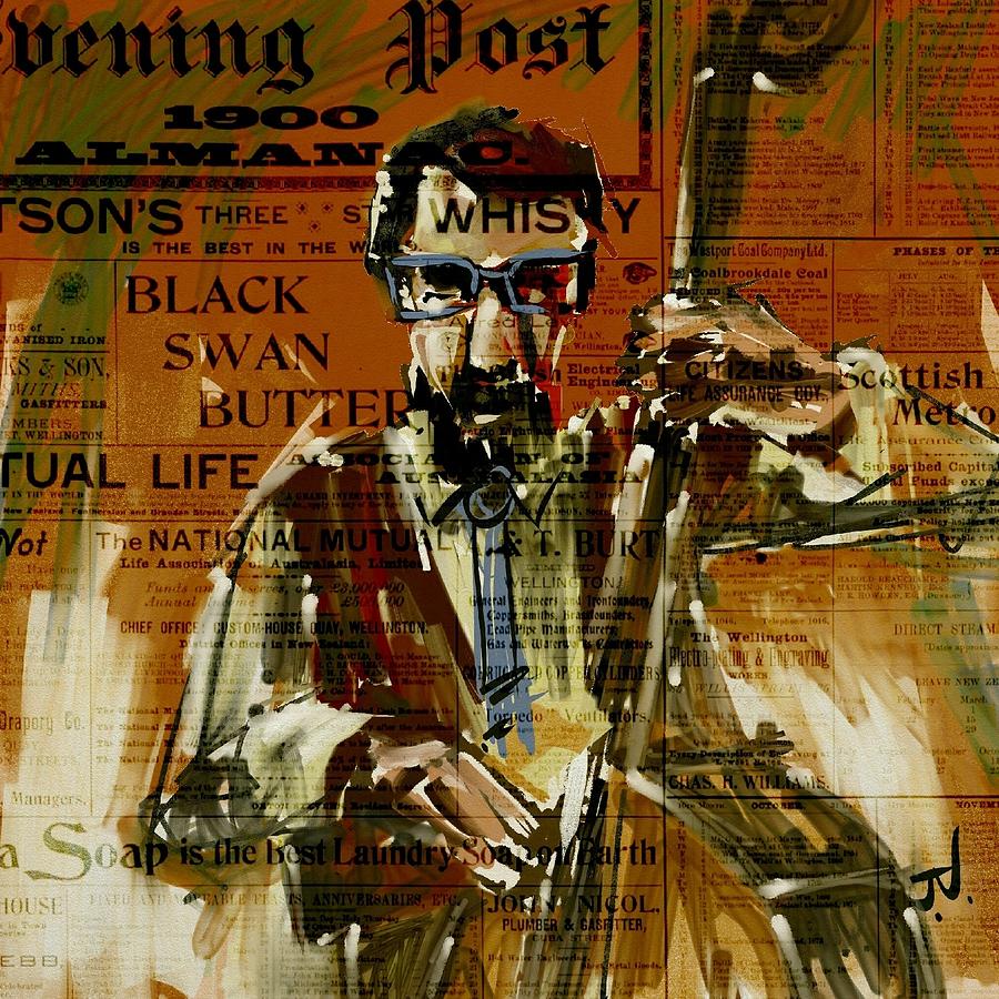 The Bass Player Digital Art by Jim Vance