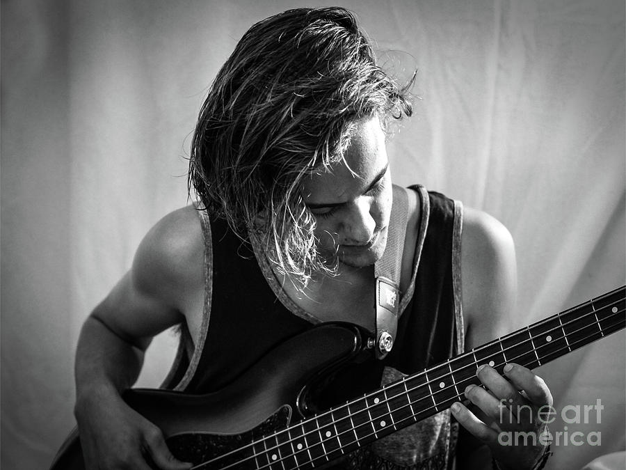 Bass Photograph - The Bass Player by Robert Yaeger
