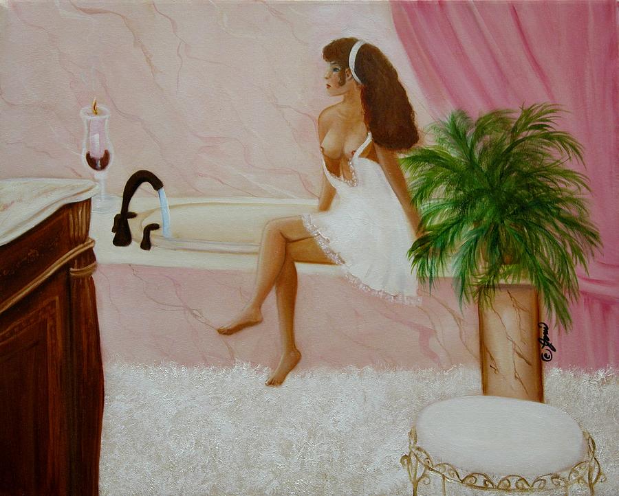 The Bath Painting by Joni McPherson