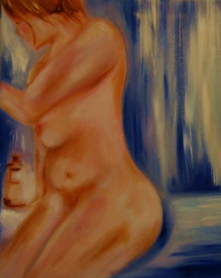 Nude Painting - The Bath by Sandy Ryan
