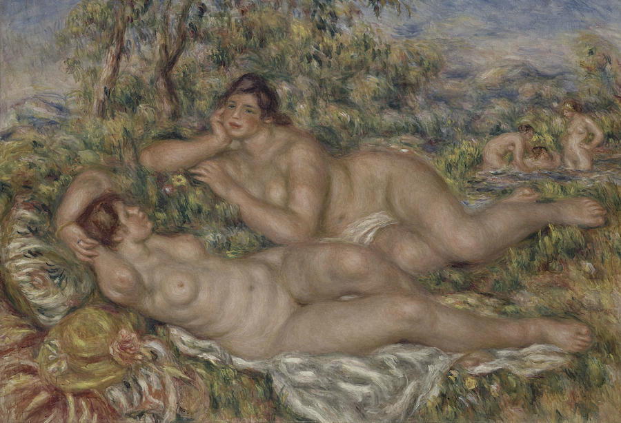 Pierre Auguste Renoir Painting - The Bathers by Auguste Renoir