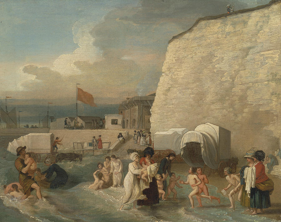 The Bathing Place at Ramsgate Painting by Benjamin West