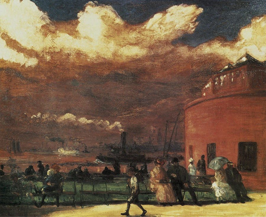 The Battery Photograph by William Glackens