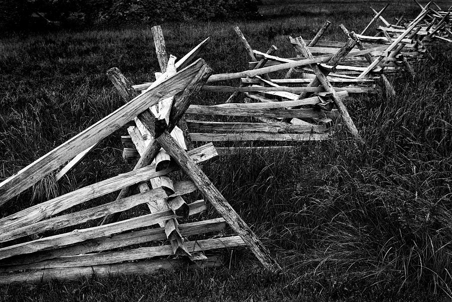 The Battle Fence LIne Photograph by Paul W Faust - Impressions of Light