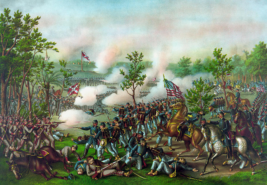 The Battle of Atlanta Painting by War Is Hell Store
