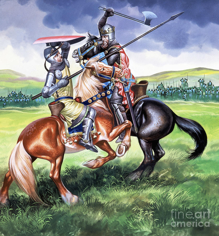 Robert Painting - The Battle Of Bannockburn by Ron Embleton Robert Painting - The Battle Of Bannockburn by Ron Embleton