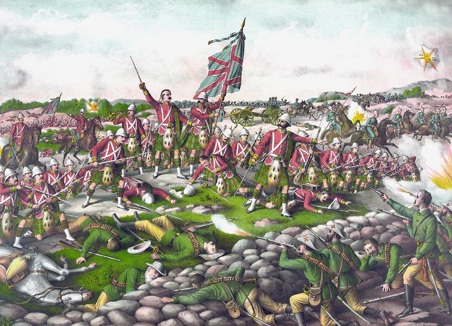 The Battle Of Belmont And Graspan Drawing By Vintage Design Pics