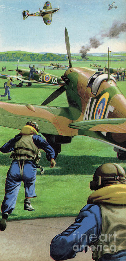 The Battle Of Britain Painting by Pat Nicolle - Pixels