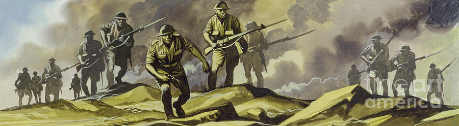 The Battle Of El Alamein,  1942 Painting by Ron Embleton