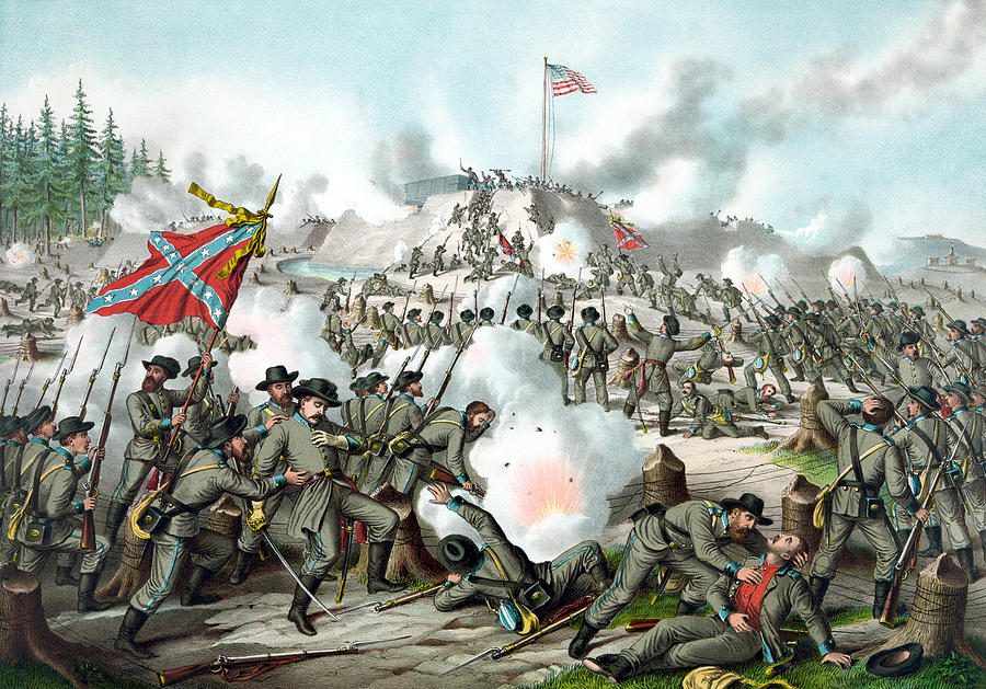 Civil War Painting - The Battle of Fort Sanders by War Is Hell Store