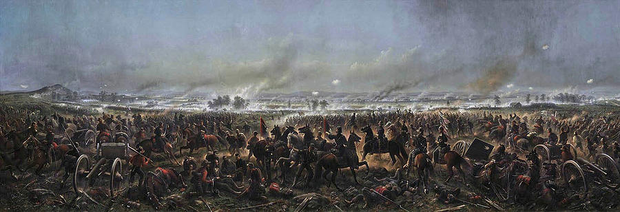 Gettysburg National Park Painting - The Battle Of Gettysburg by Mountain Dreams