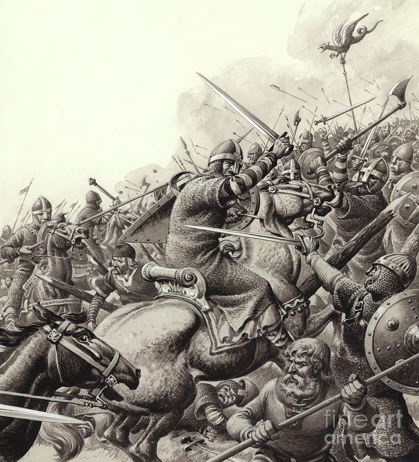 Battle of hastings. Битва при Гастингсе 1066. Битва при Гастингсе 1066 картина. Гастингс битва. Битва англосаксов с норманнами.