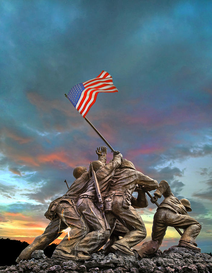 The Battle of Iwo Jima Photograph by Mal Bray