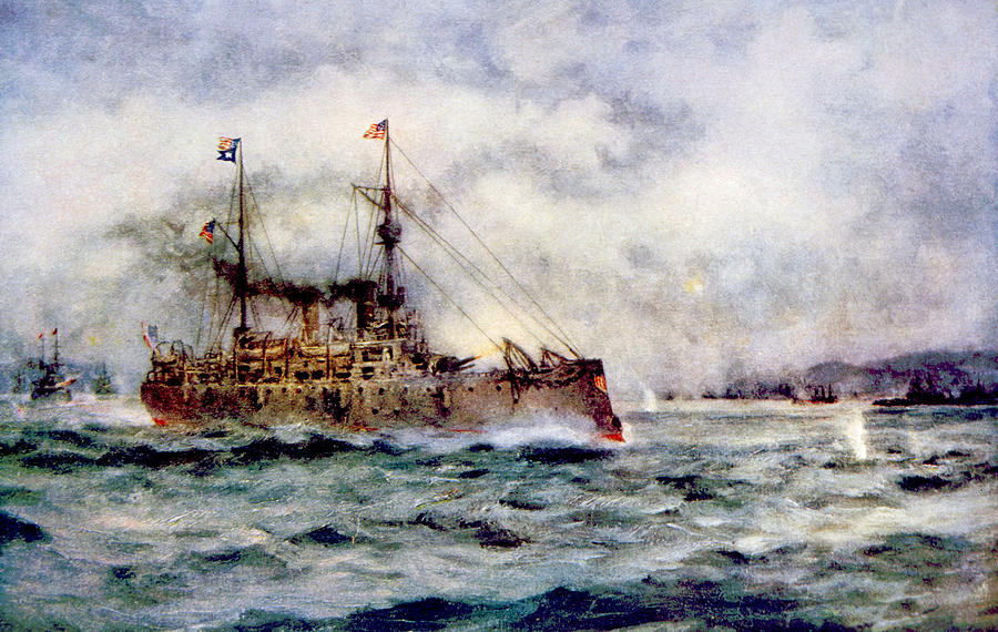 The Battle Of Manila Bay The American By Everett - vrogue.co