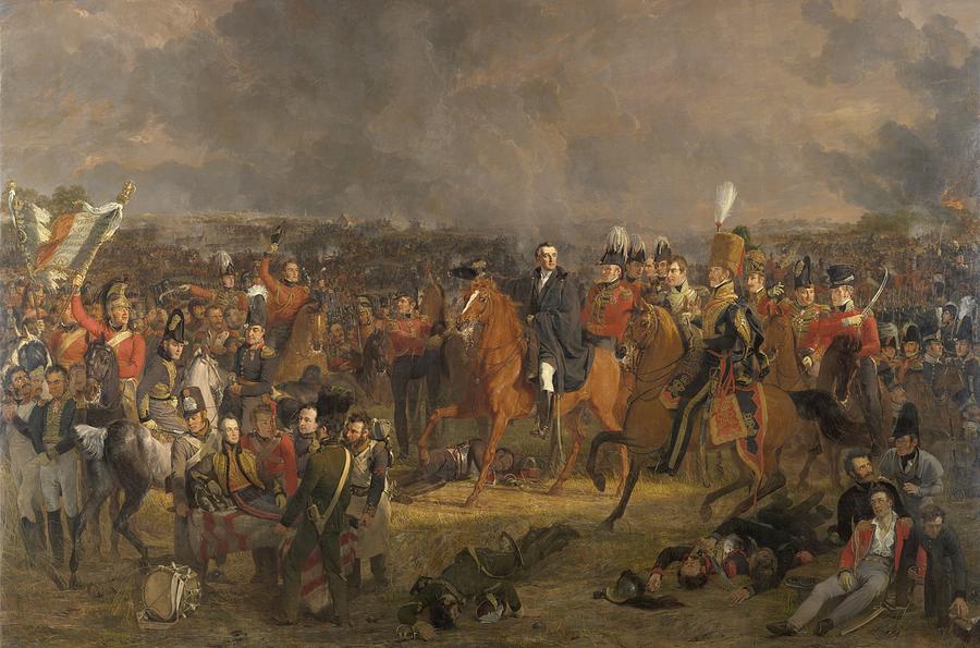 The Battle Of Waterloo Painting - The Battle of Waterloo by Celestial Images