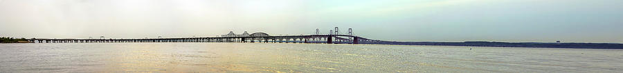 The Bay Bridge - Pano Photograph by Brian Wallace